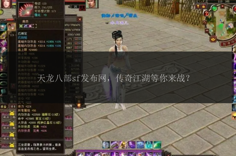 天龙八部sf发布网，传奇江湖等你来战？