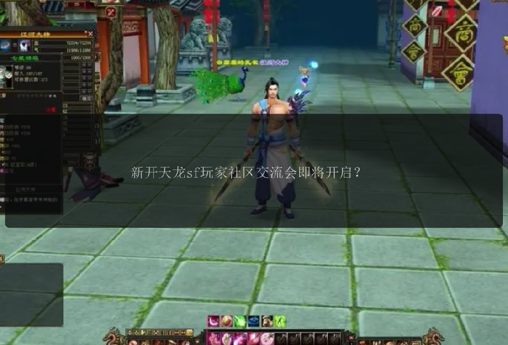 新开天龙sf玩家社区交流会即将开启？